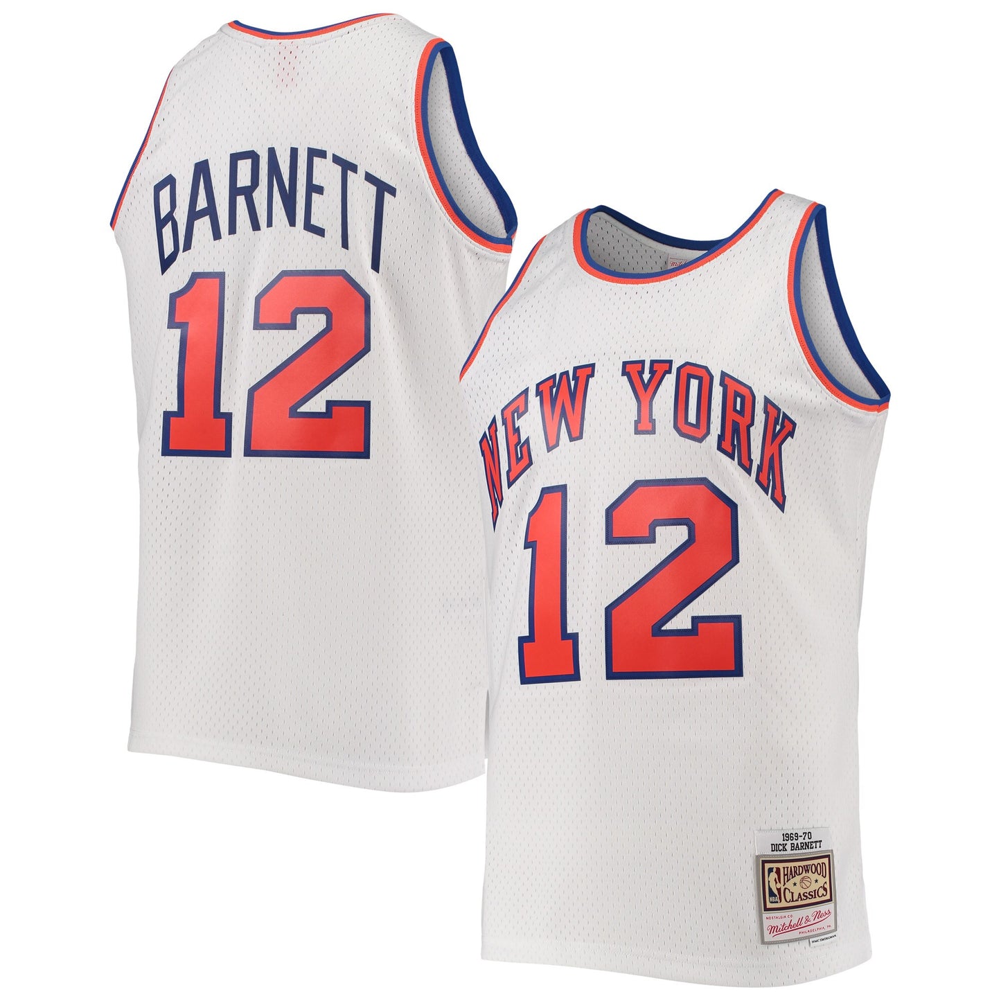 Dick Barnett New York Knicks Mitchell & Ness Hardwood Classics Swingman Jersey - White
