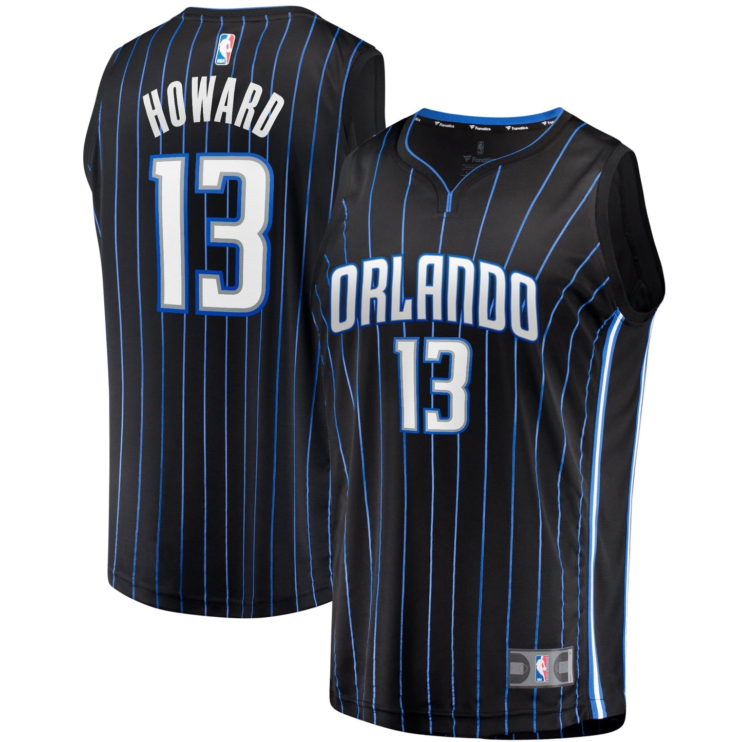 Youth Fanatics Branded Jett Howard Black Orlando Magic 2023 NBA Draft First Round Pick Fast Break Replica Jersey - Icon