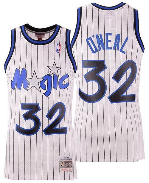 Mens Shaquille O Neal Orlando Magic 1993-94 White Swingman Replica Jersey By Mitchell & Ness