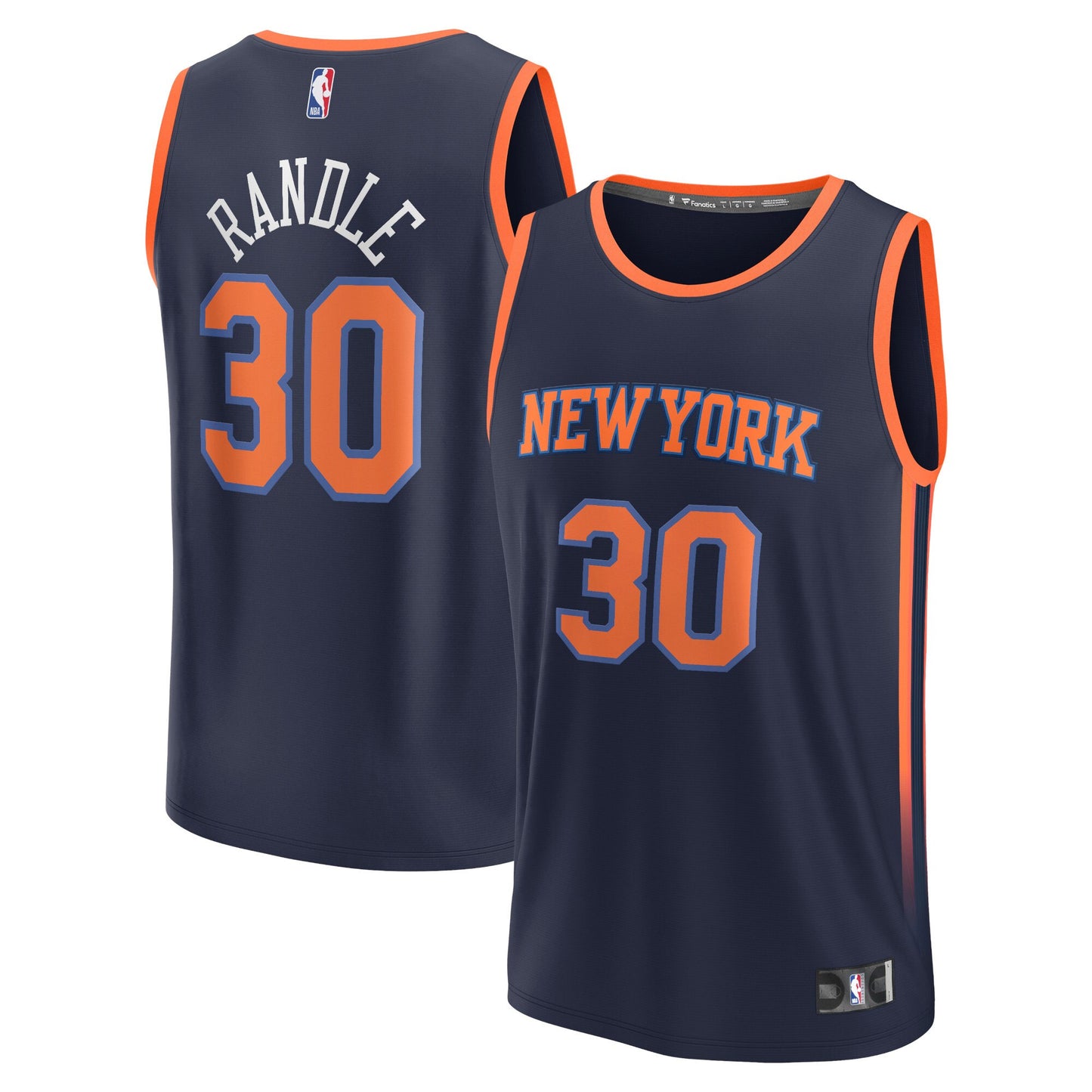 Julius Randle New York Knicks Fanatics Branded Fast Break Replica Player Jersey - Statement Edition - Navy